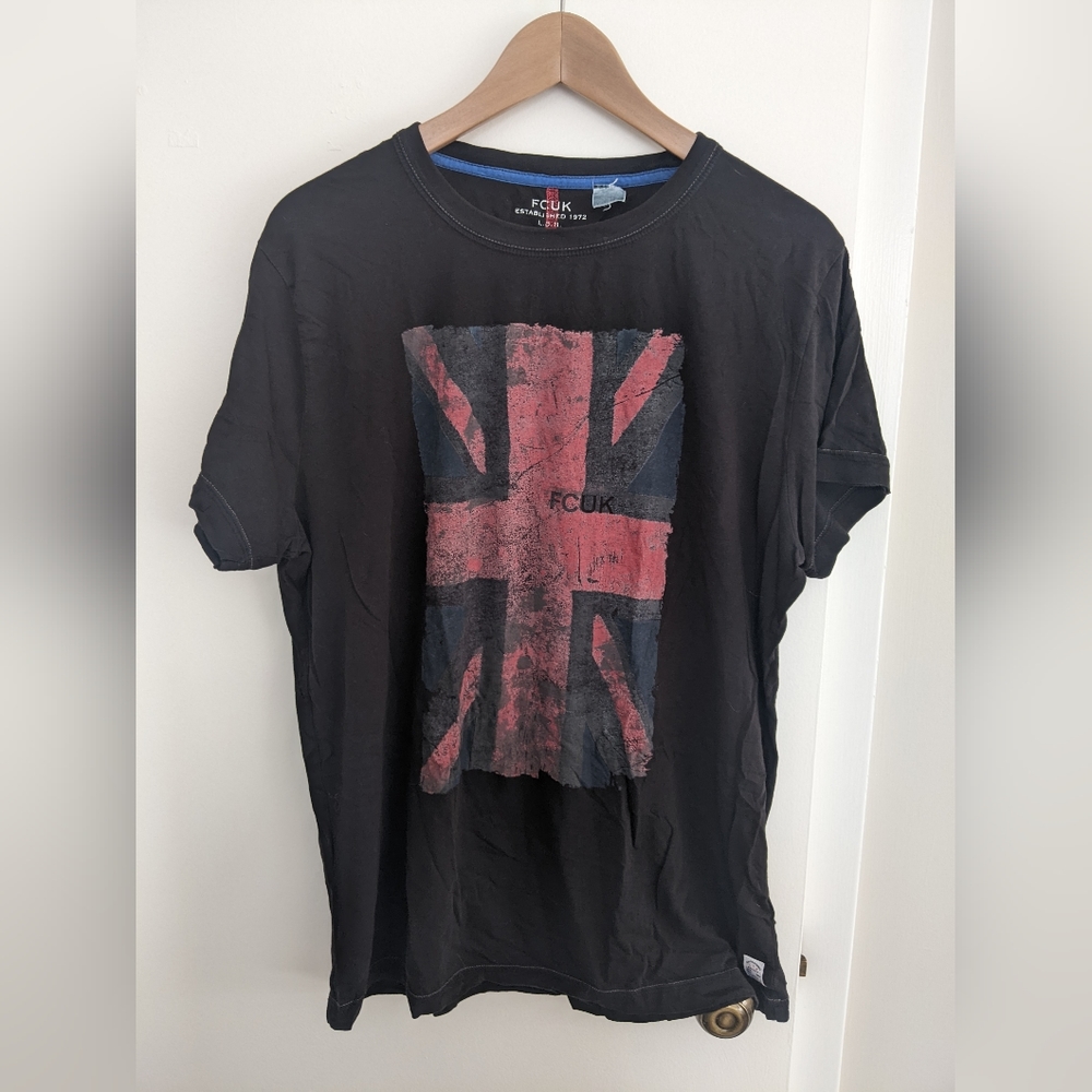 FCUK Men's black T-shirt XL